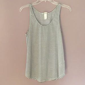 Black and white tank top